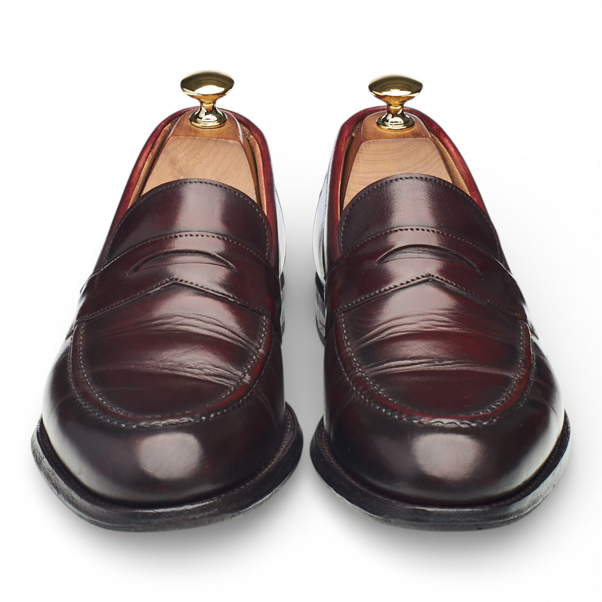 'Hadley' Burgundy Leather Loafers UK 6.5 F