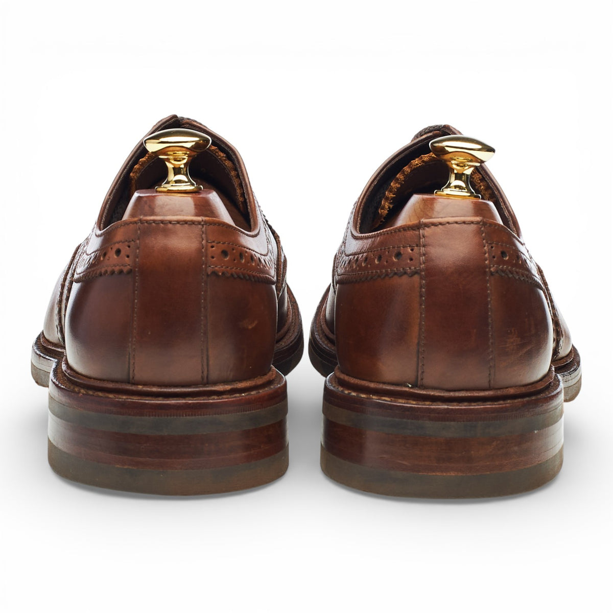 1880 'Edward' Brown Leather Oxford Brogues UK 9 G