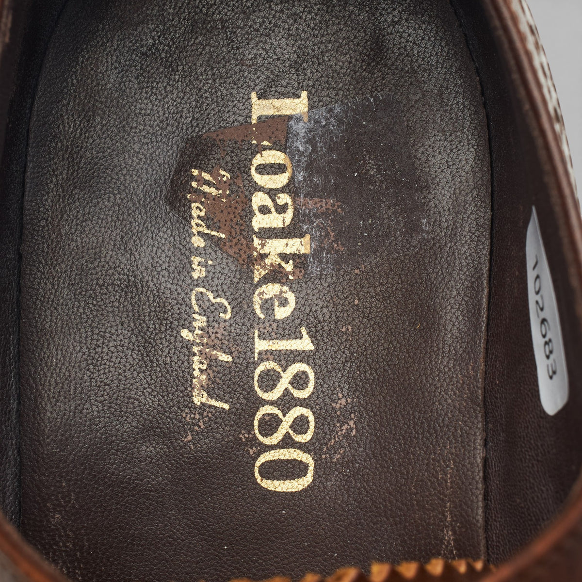 1880 'Edward' Brown Leather Oxford Brogues UK 9 G