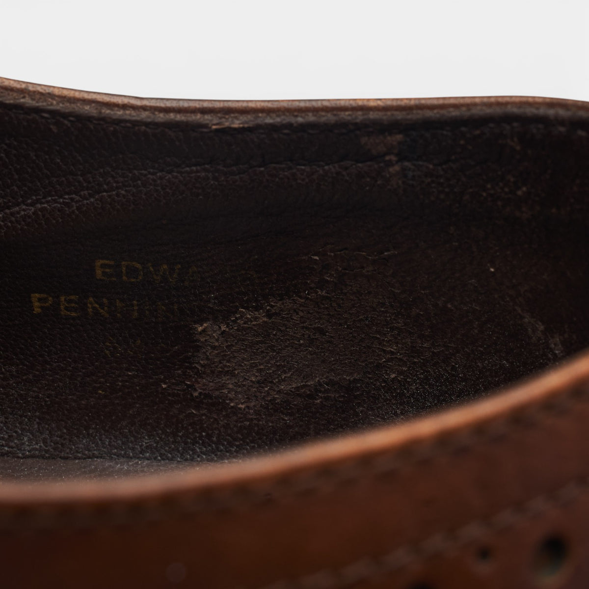 1880 'Edward' Brown Leather Oxford Brogues UK 9 G