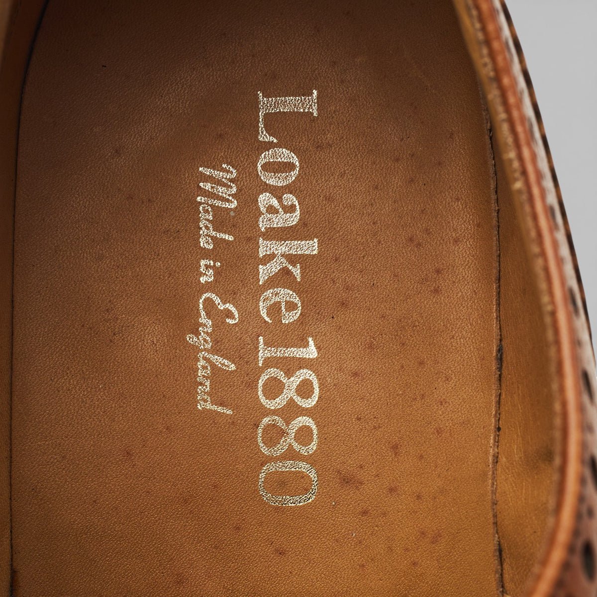 1880 'Chester' Tan Brown Leather Derby Brogues UK 8.5 F