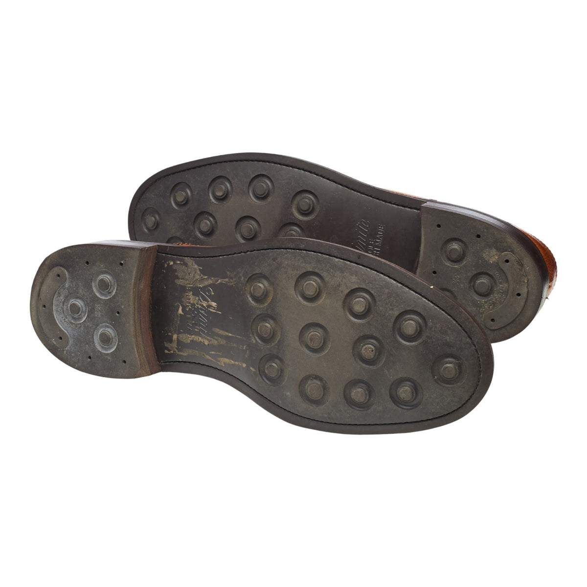 'Grassington' Tan Brown Grain Leather Derby Brogues UK 11 F