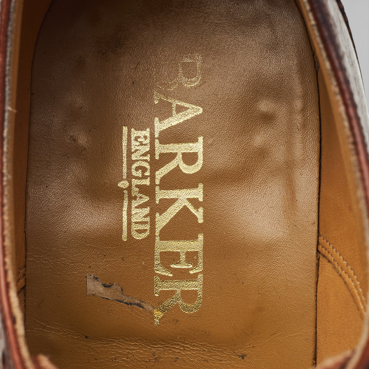 'Grassington' Brown Grain Leather Derby Brogues UK 11 F