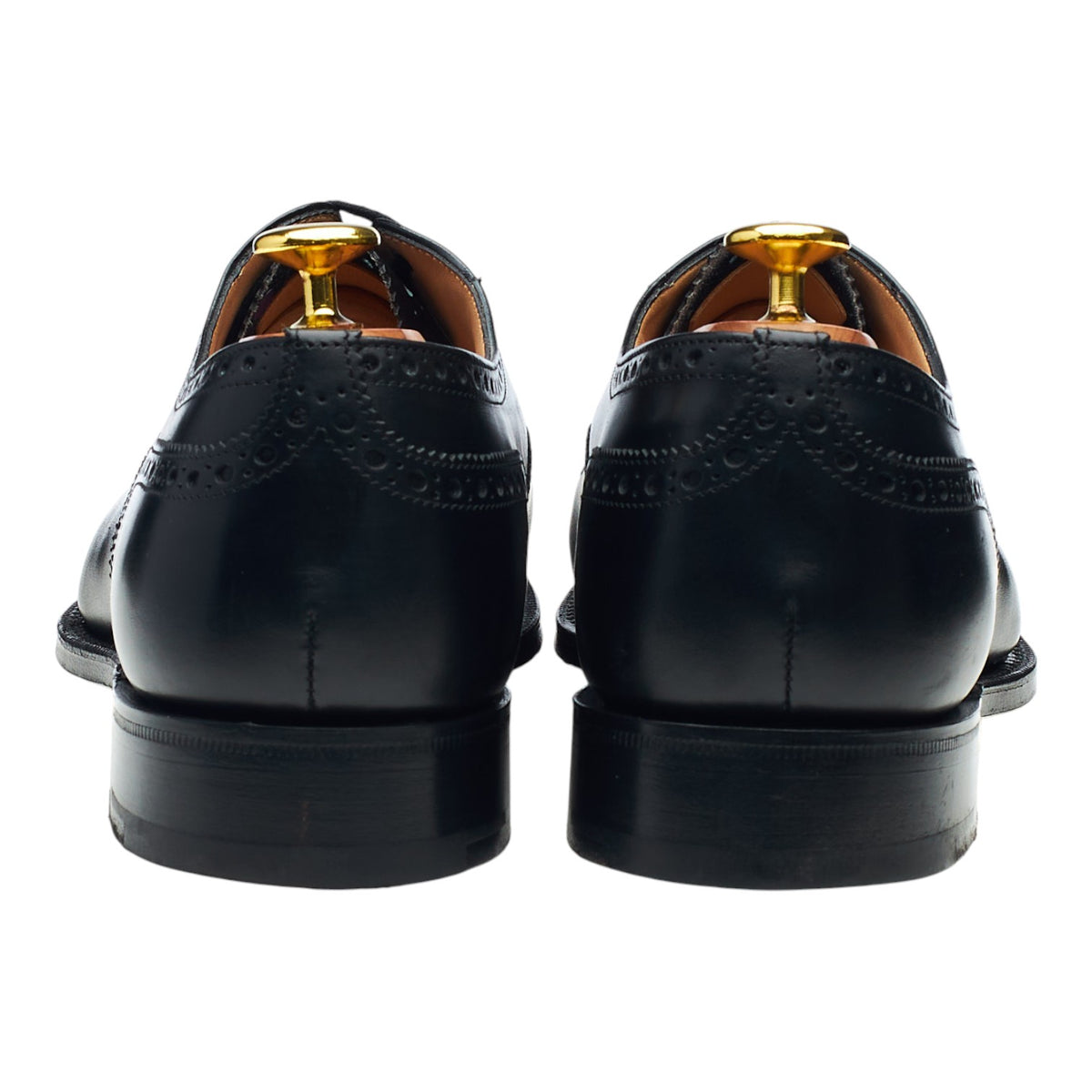 'Diplomat' Black Leather Oxford Brogues UK 8 F