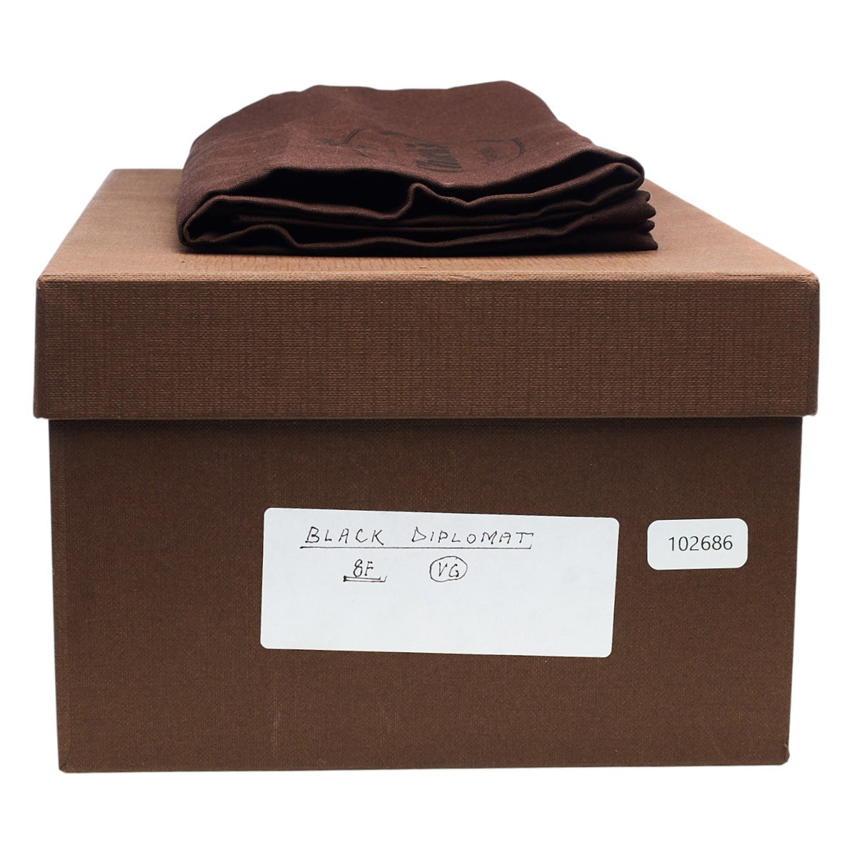 'Diplomat' Black Leather Oxford Brogues UK 8 F