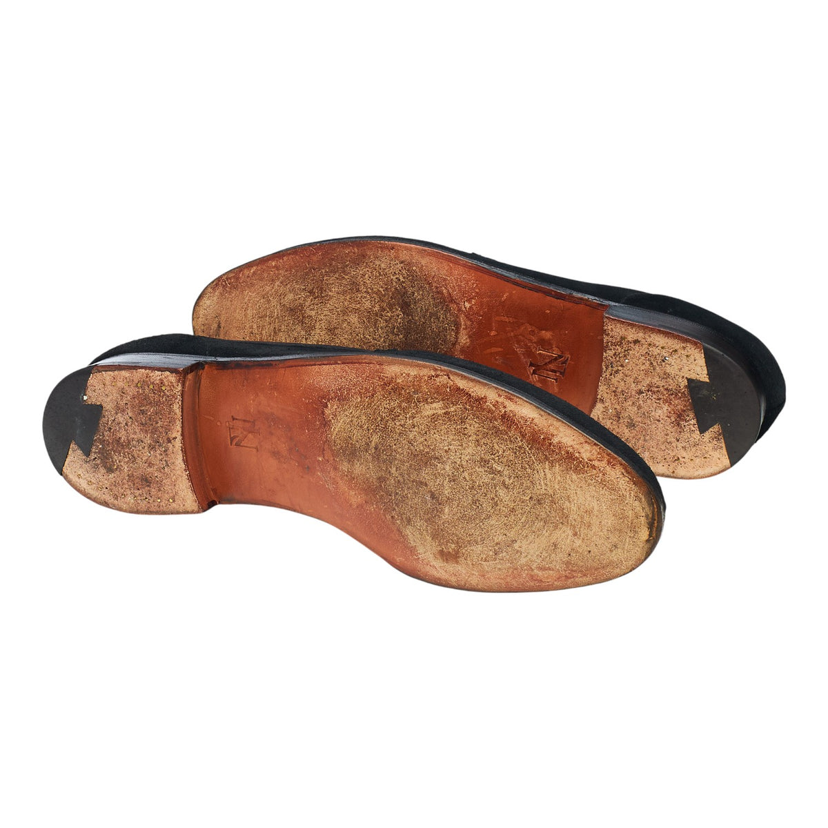 New & Lingwood 'Eton' Black Suede Slip On Loafers UK 10 E