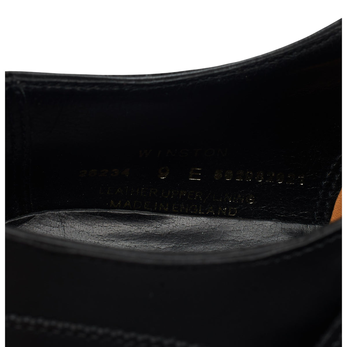 'Winston' Black Leather Monk Strap UK 9 E