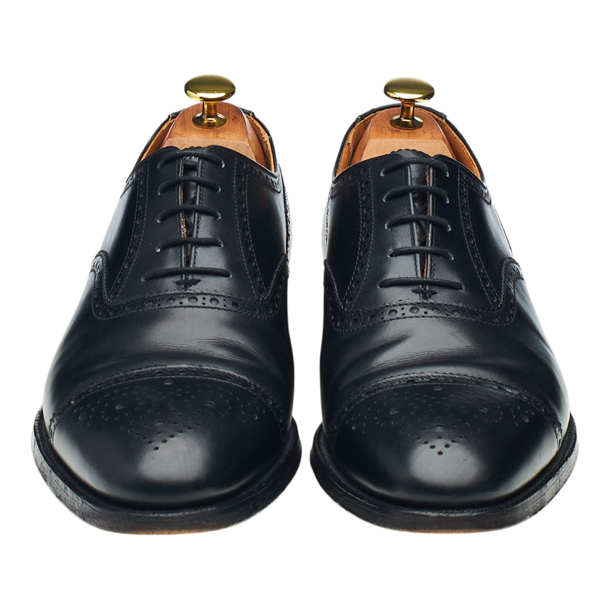 'Westfield' Black Leather Oxford Brogues UK 8 F