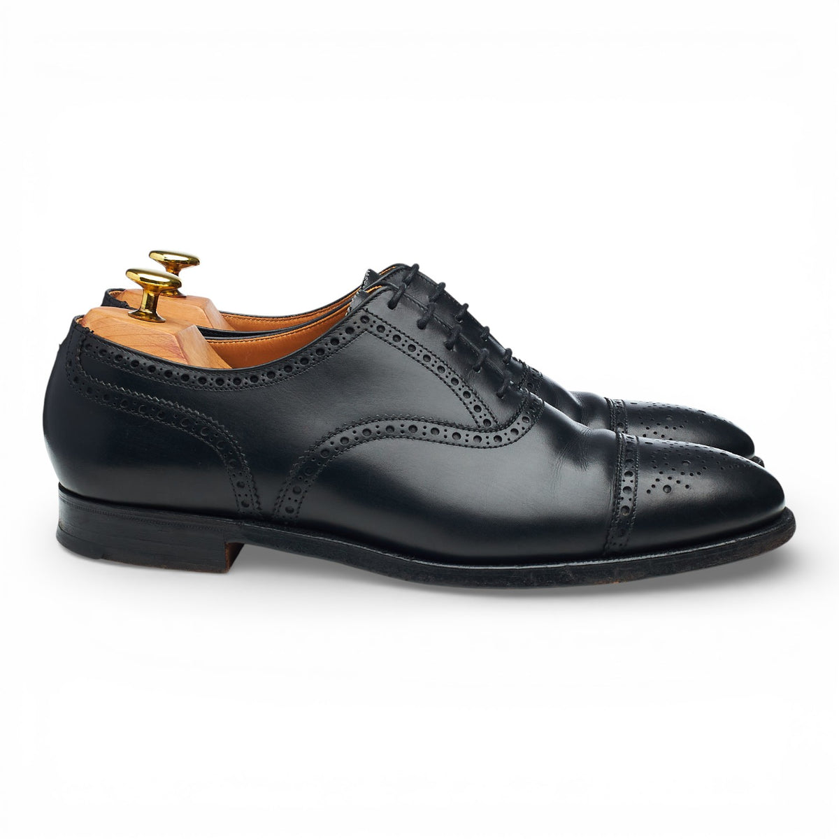 'Westfield' Black Leather Oxford Brogues UK 8 F