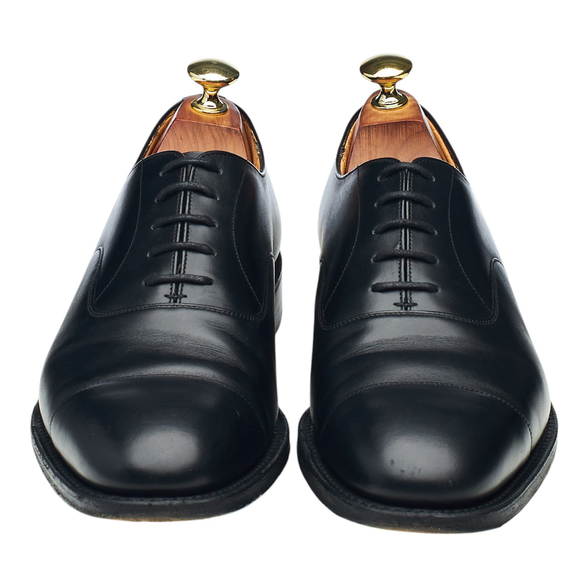 'Consul' Black Leather Oxford UK 7.5 F