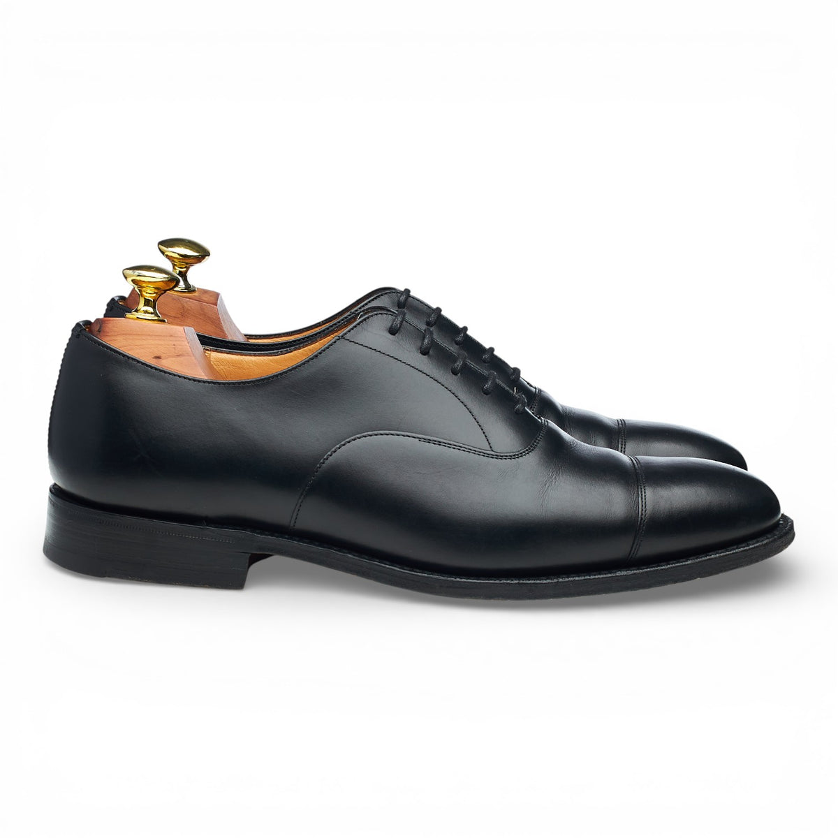 'Consul' Black Leather Oxford UK 7.5 F