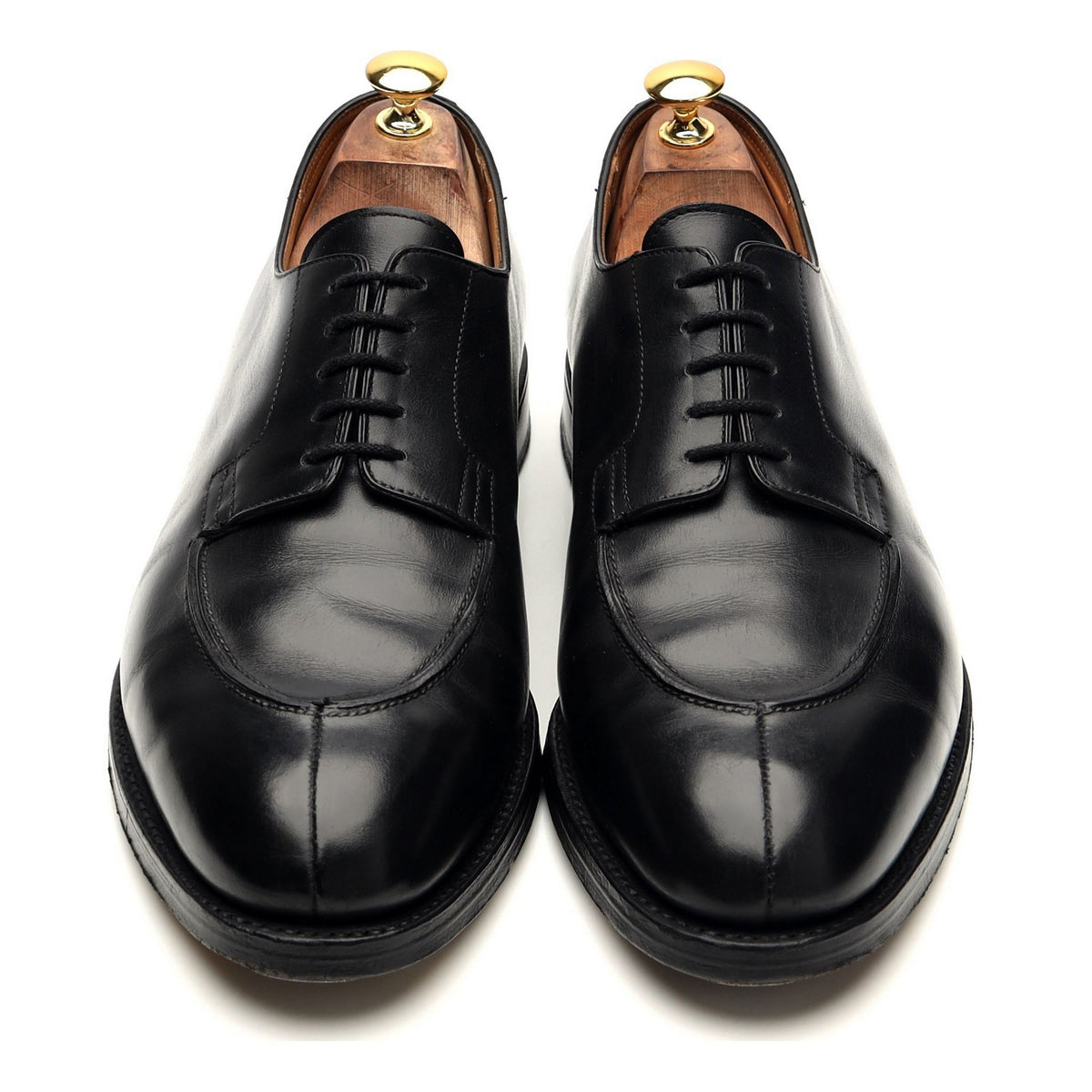 &#39;Norway&#39; Black Leather Split Toe Derby UK 11 E