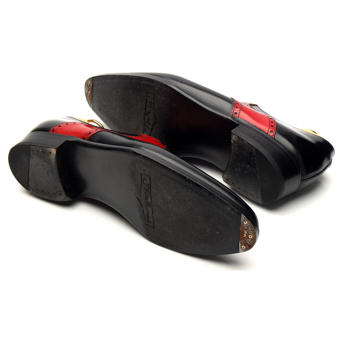 &#39;Stefano Redux&#39; Black &amp; Red Leather Oxford UK 7.5 E