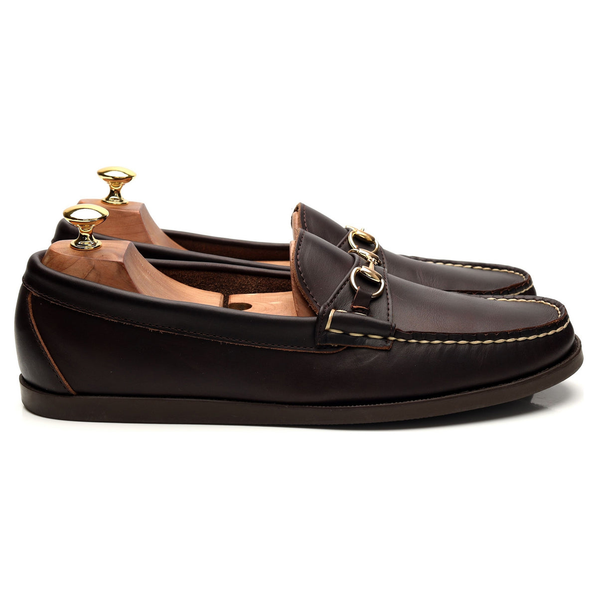 &#39;Bit Moc&#39; Dark Brown Leather Horsebit Loafer UK 10 US 10.5 D