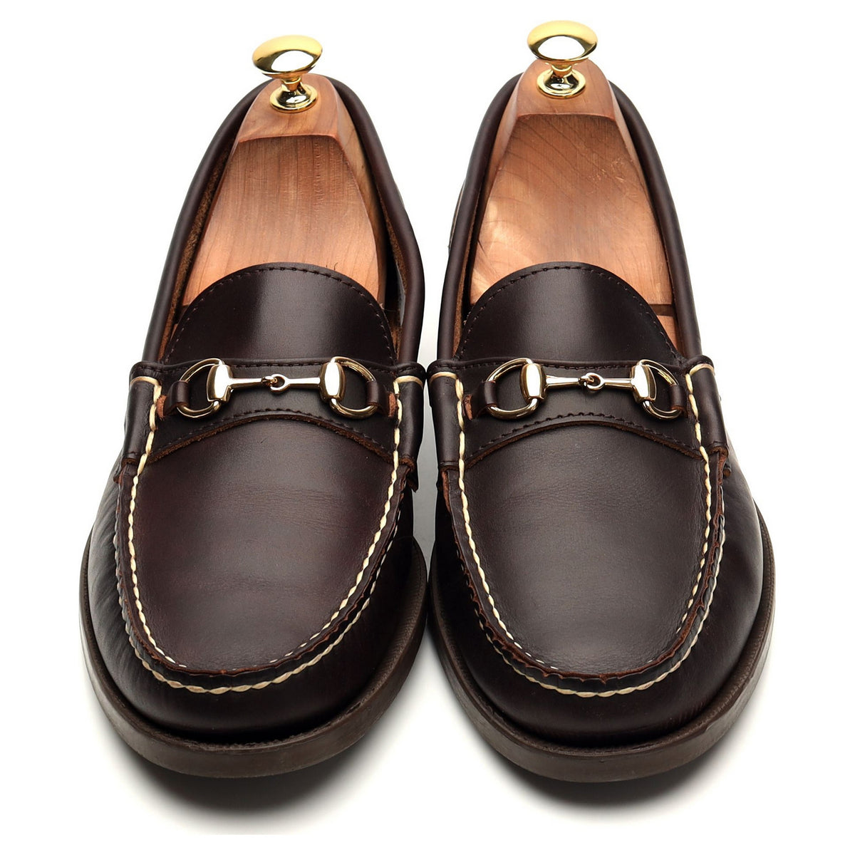 &#39;Bit Moc&#39; Dark Brown Leather Horsebit Loafer UK 10 US 10.5 D