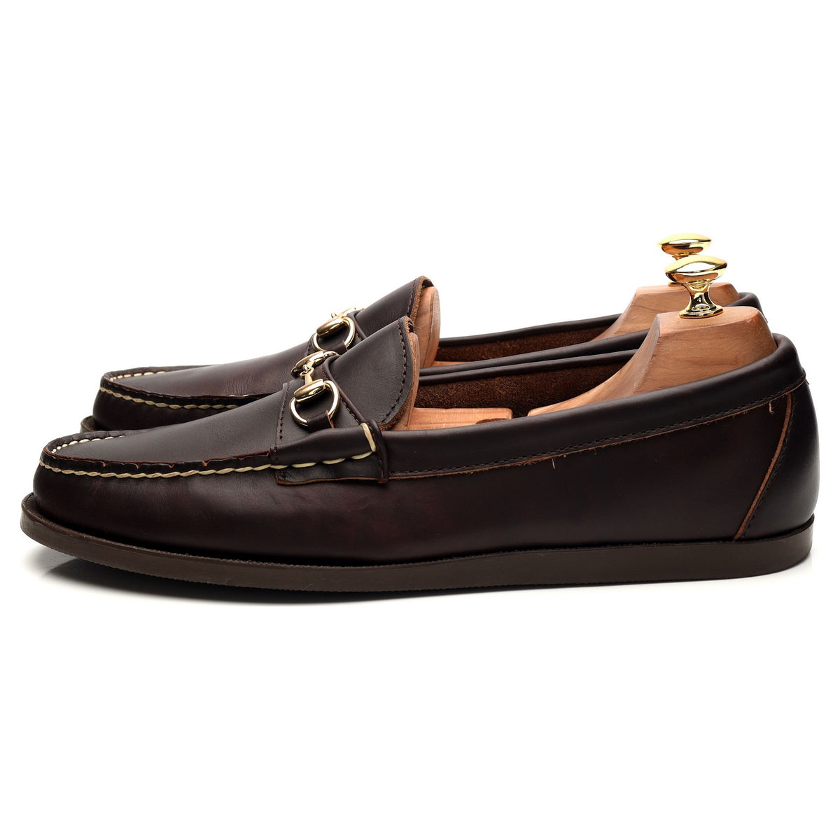 &#39;Bit Moc&#39; Dark Brown Leather Horsebit Loafer UK 10 US 10.5 D