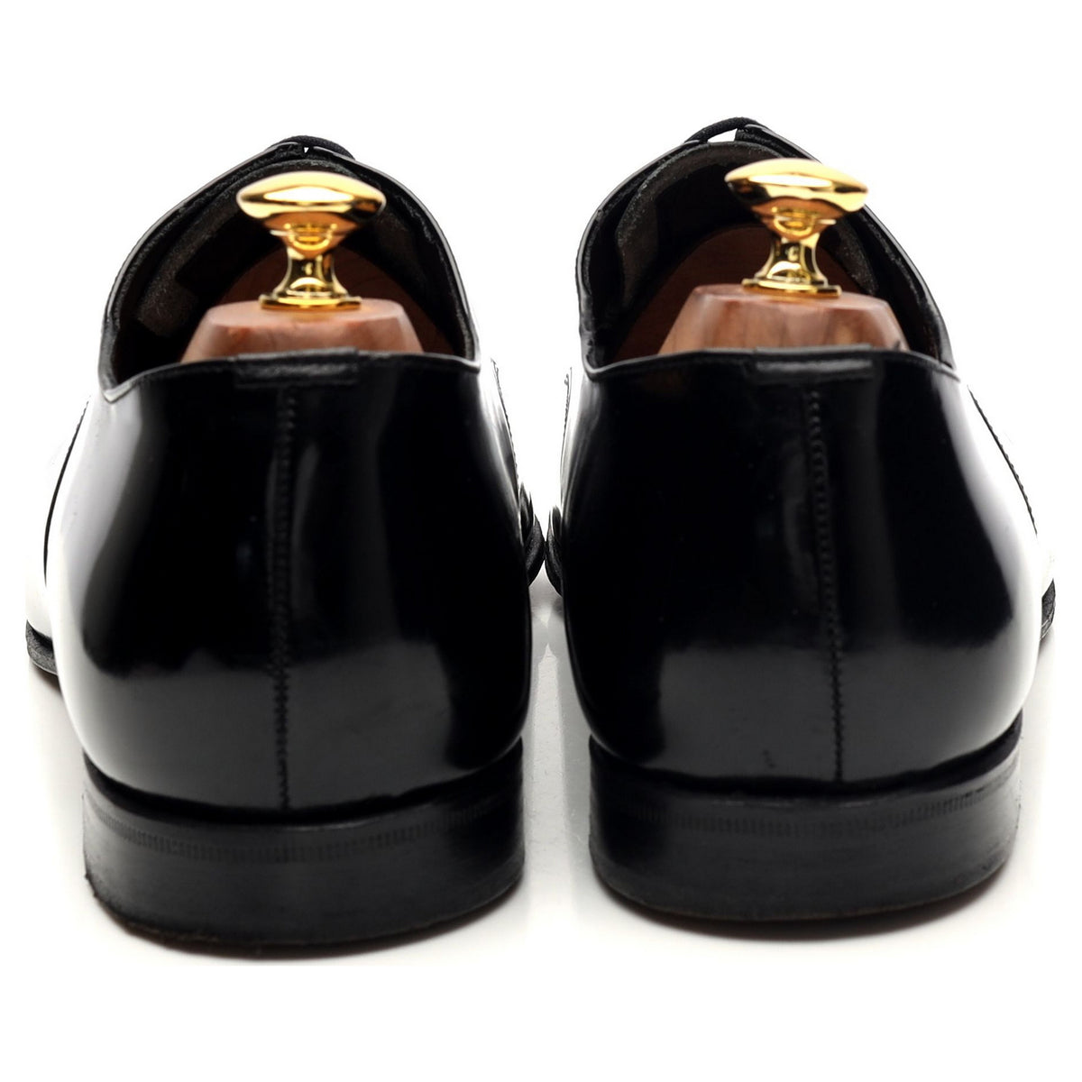 &#39;Alexander&#39; Black Patent Leather Oxford UK 10.5 F