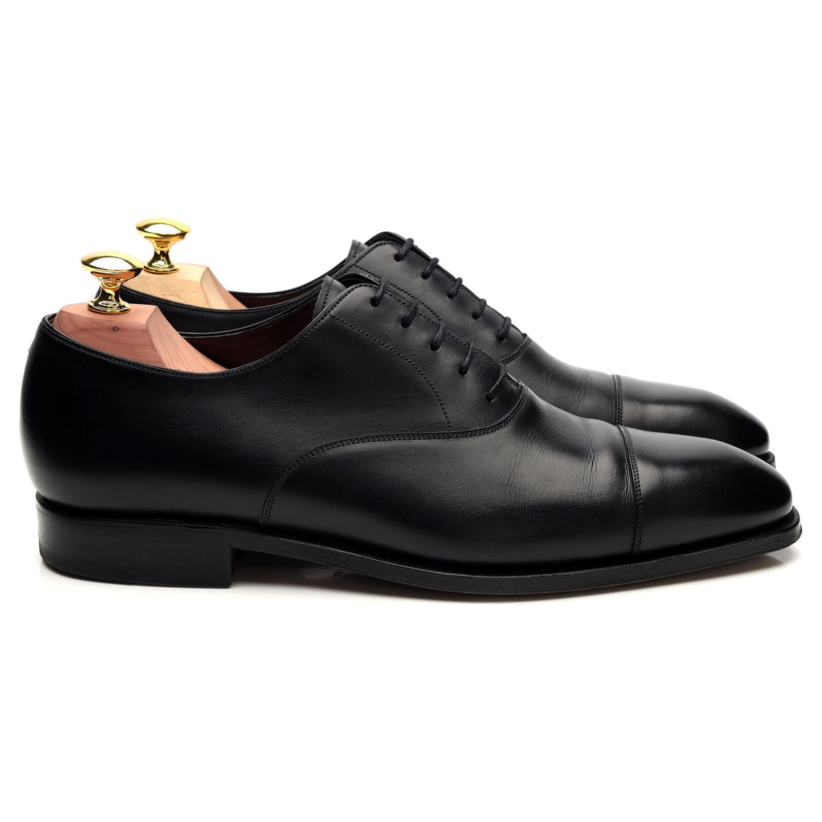 &#39;80386&#39; Black Leather Oxford UK 7.5