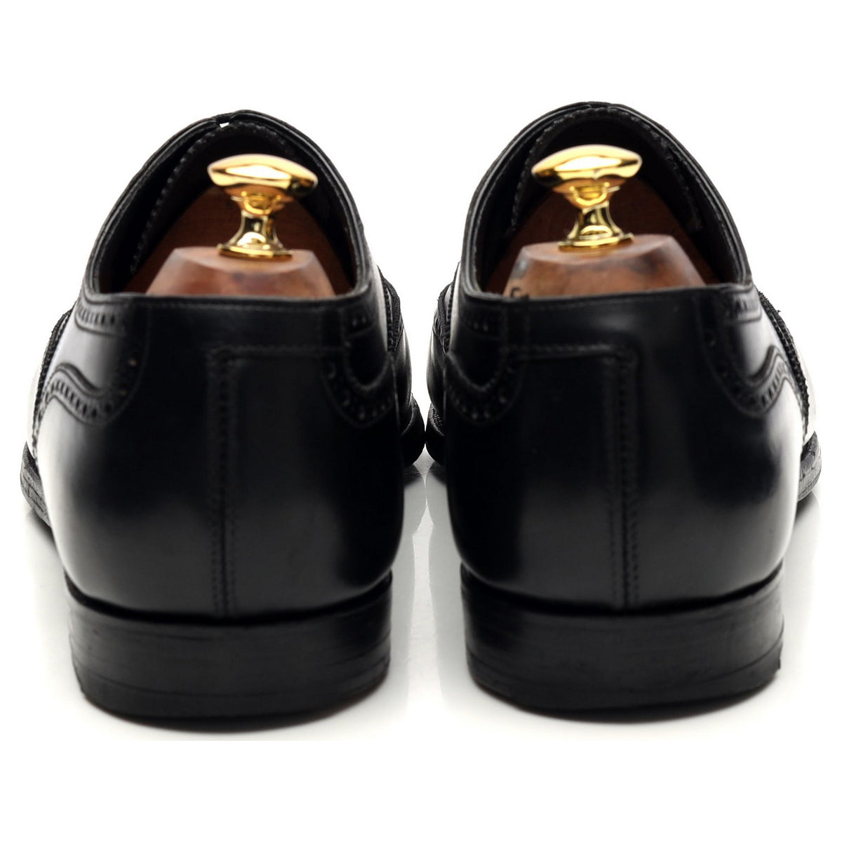 &#39;Clifford&#39; Black Leather Oxford Brogue UK 10 E