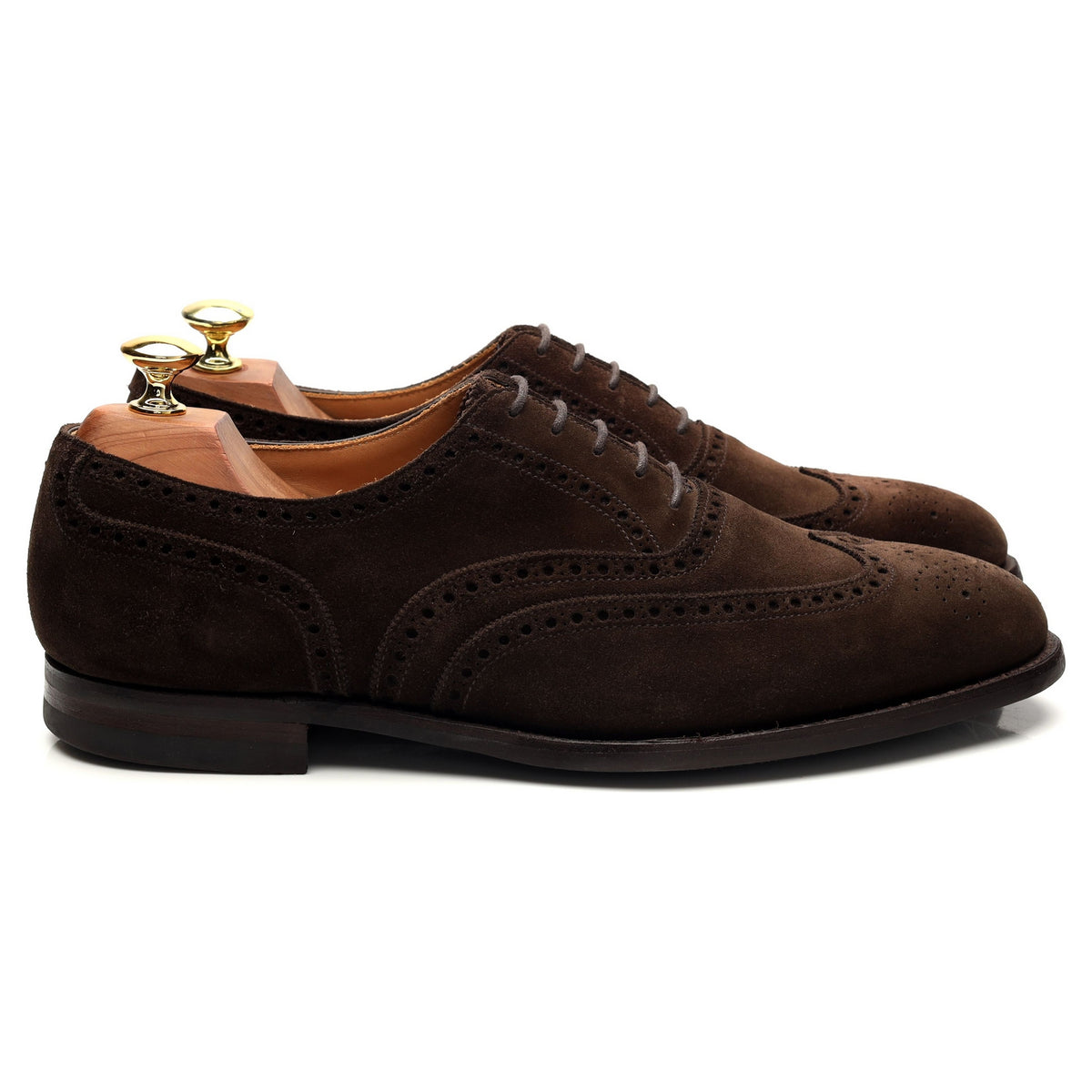 &#39;Westgate 2&#39; Dark Brown Suede Oxford Brogue UK 8 E