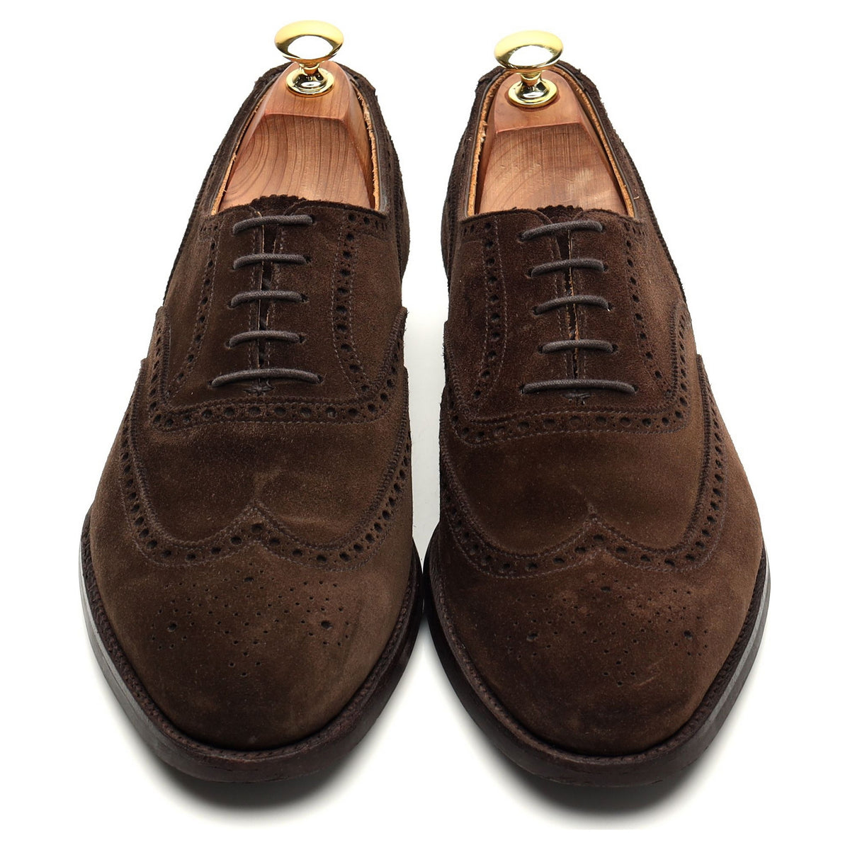 &#39;Westgate 2&#39; Dark Brown Suede Oxford Brogue UK 8 E