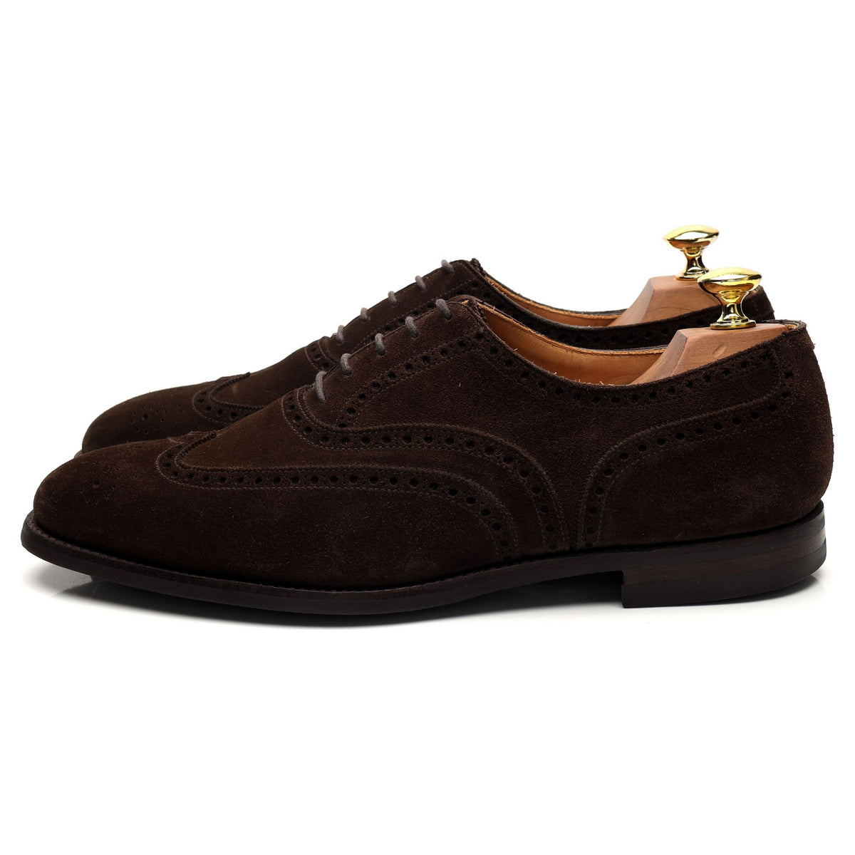 &#39;Westgate 2&#39; Dark Brown Suede Oxford Brogue UK 8 E