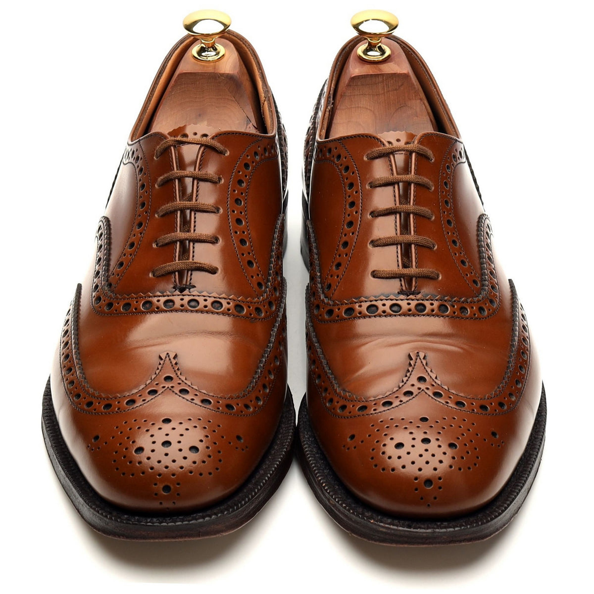 &#39;Burwood&#39; Brown Leather Oxford Brogue UK 9 G