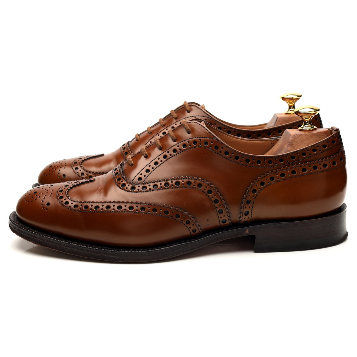 &#39;Burwood&#39; Brown Leather Oxford Brogue UK 9 G