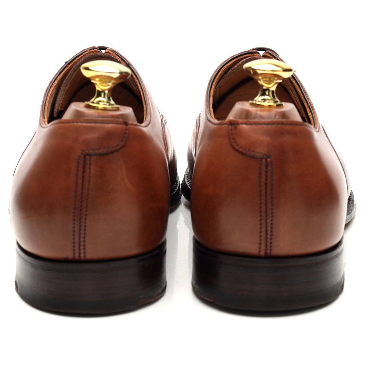 &#39;Alfred&#39; Tan Brown Leather Oxford UK 8 F