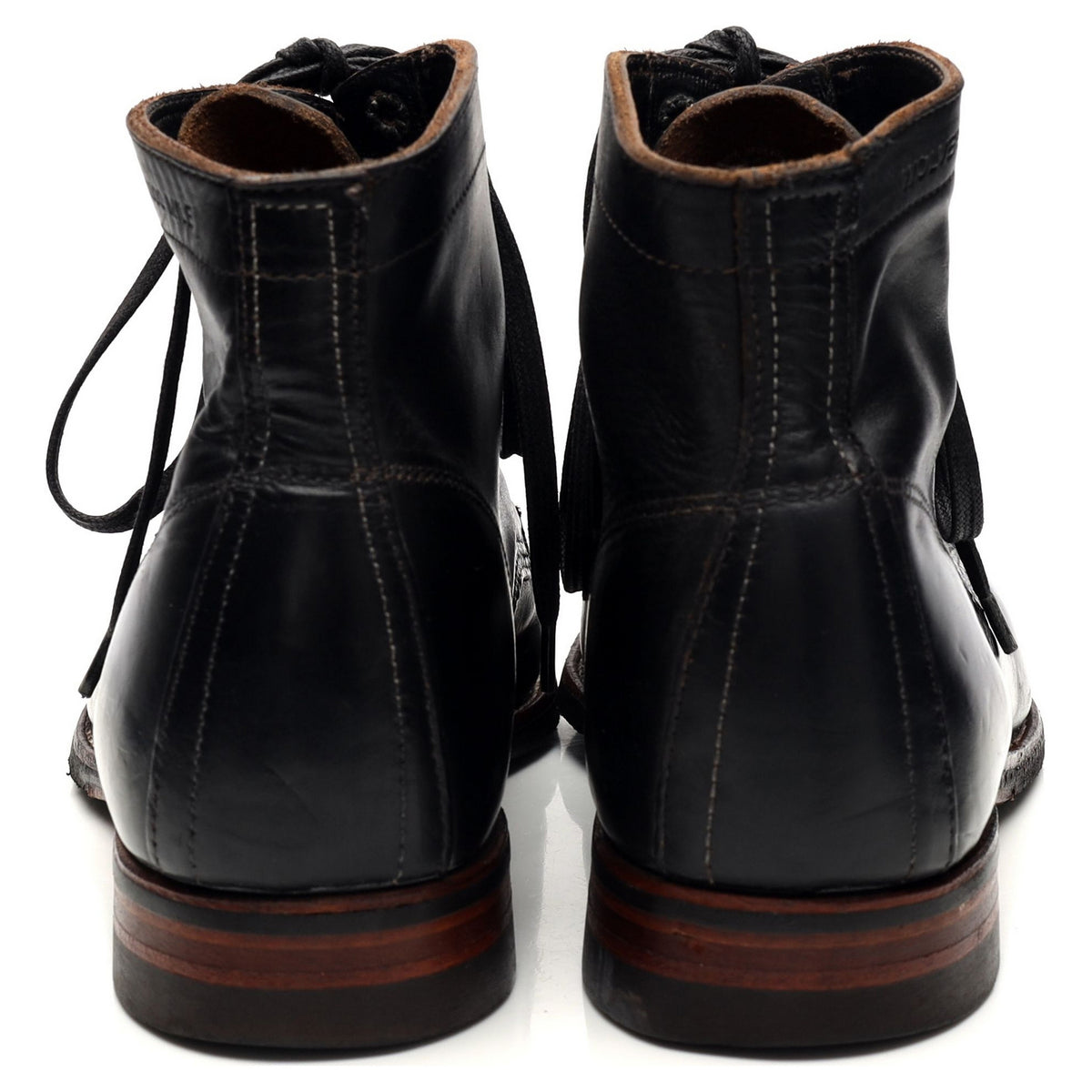 1000 Mile Black Leather Boots UK 8 US 9 D