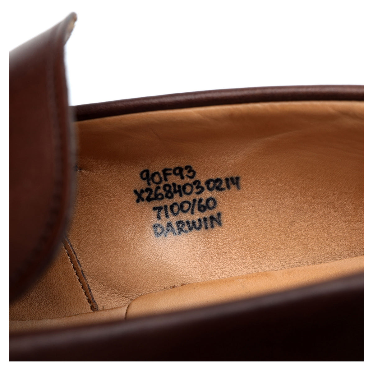 &#39;Darwin&#39; Brown Leather Loafer UK 9 F