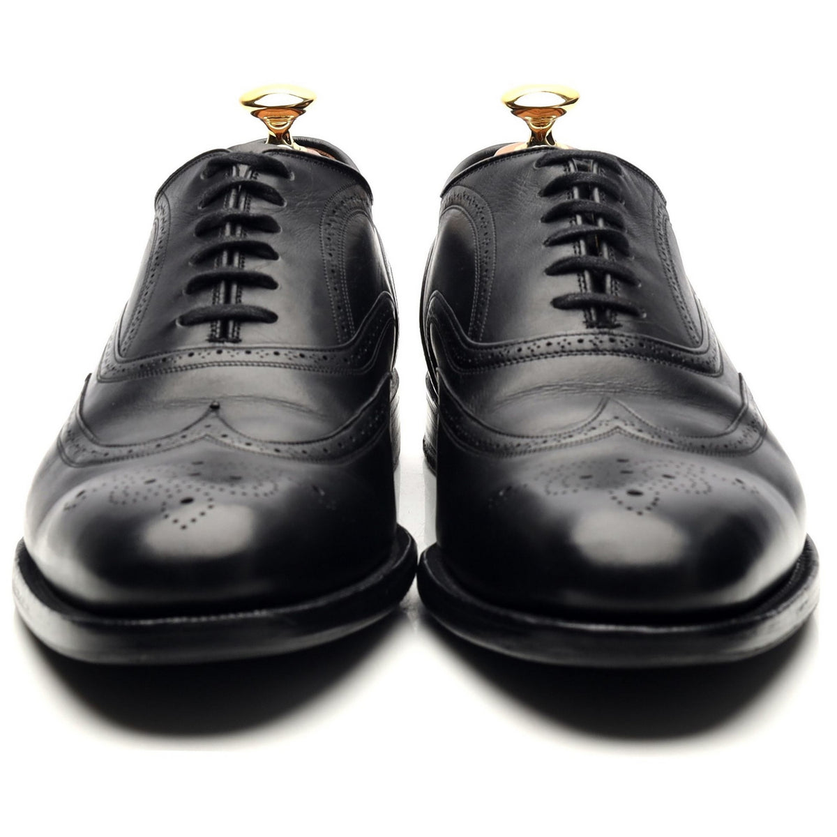 &#39;Gunthorpe&#39; Black Leather Oxford UK 6.5 G