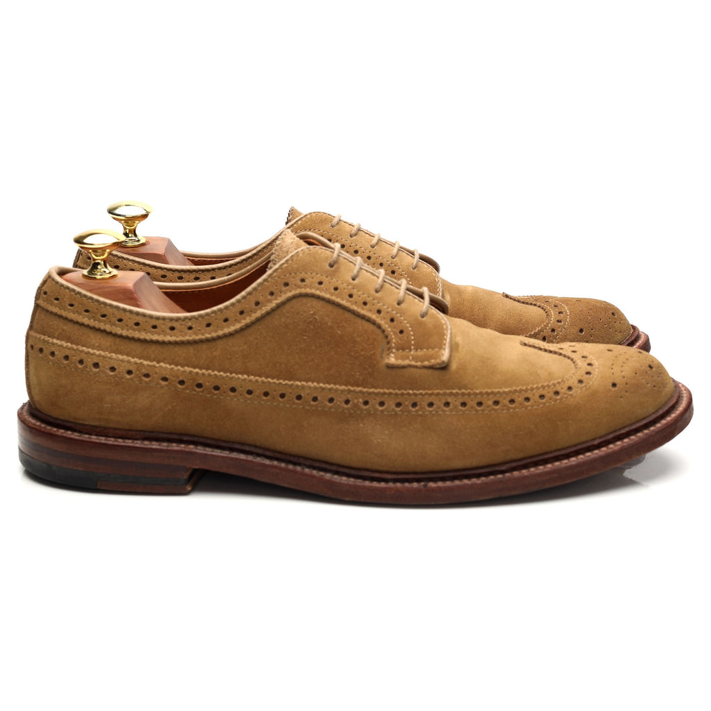 '87895F' Tan Brown Suede Derby Brogues UK 8.5 US 9.5 D