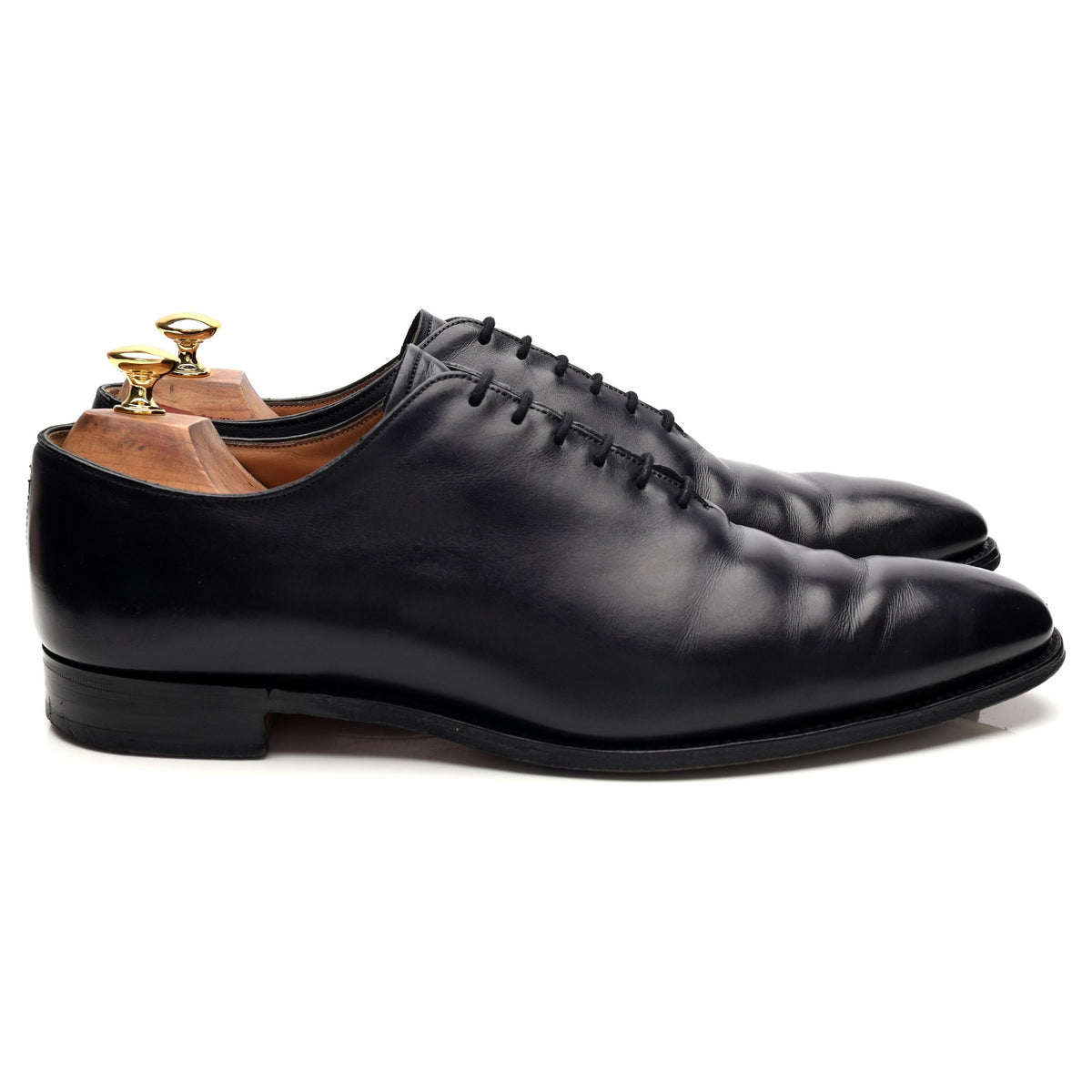 &#39;Berkeley II&#39; Navy Blue Leather Wholecut Oxford UK 11 F