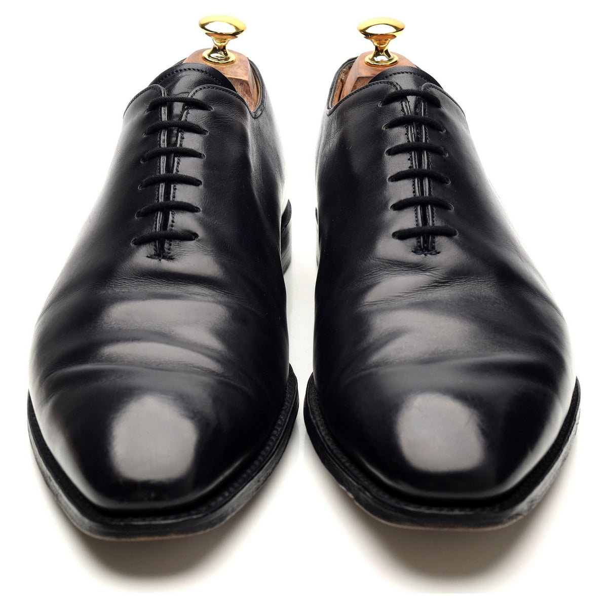 &#39;Berkeley II&#39; Navy Blue Leather Wholecut Oxford UK 11 F