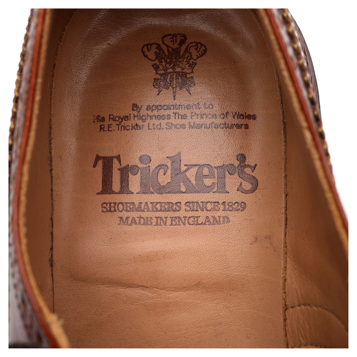 &#39;Bourton&#39; Tan Brown Leather Derby Brogues UK 10