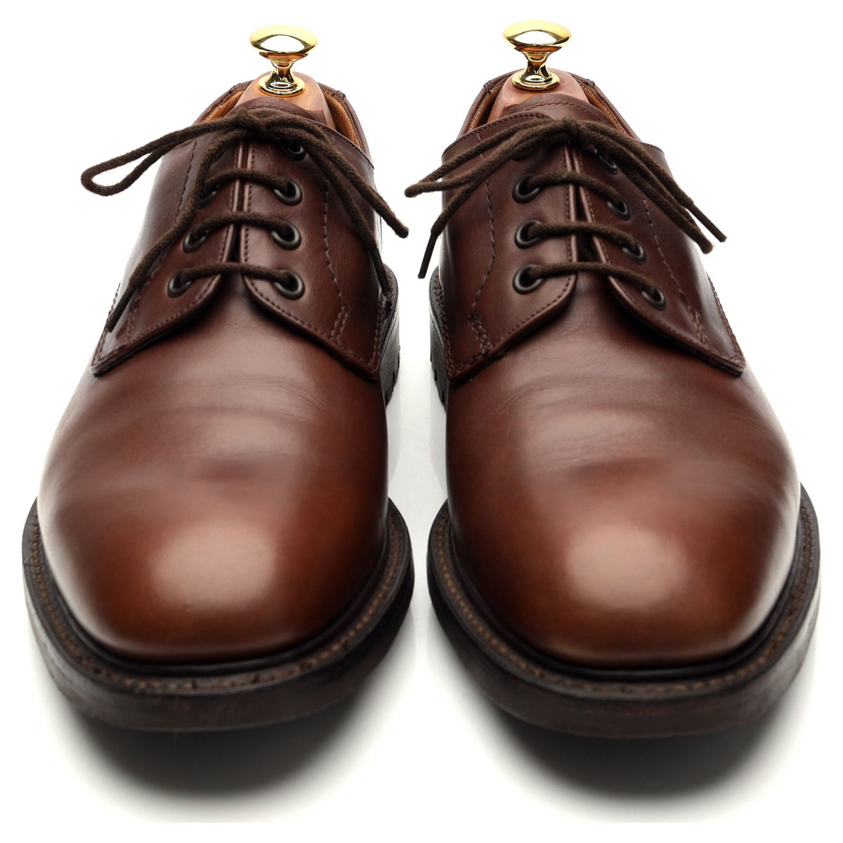 &#39;Epsom&#39; Brown Leather Derby UK 9.5 F