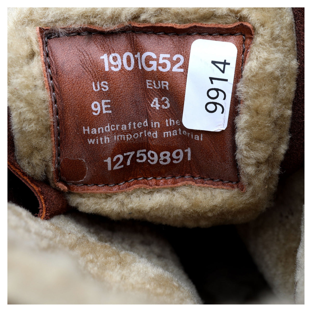 &#39;1901G52&#39; Brown Leather Tan Suede Boots UK 8 US 9 E