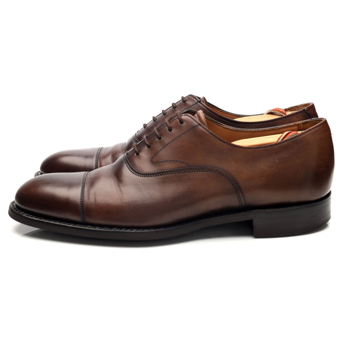 &#39;Alfred&#39; Dark Brown Leather Oxford UK 7.5 F