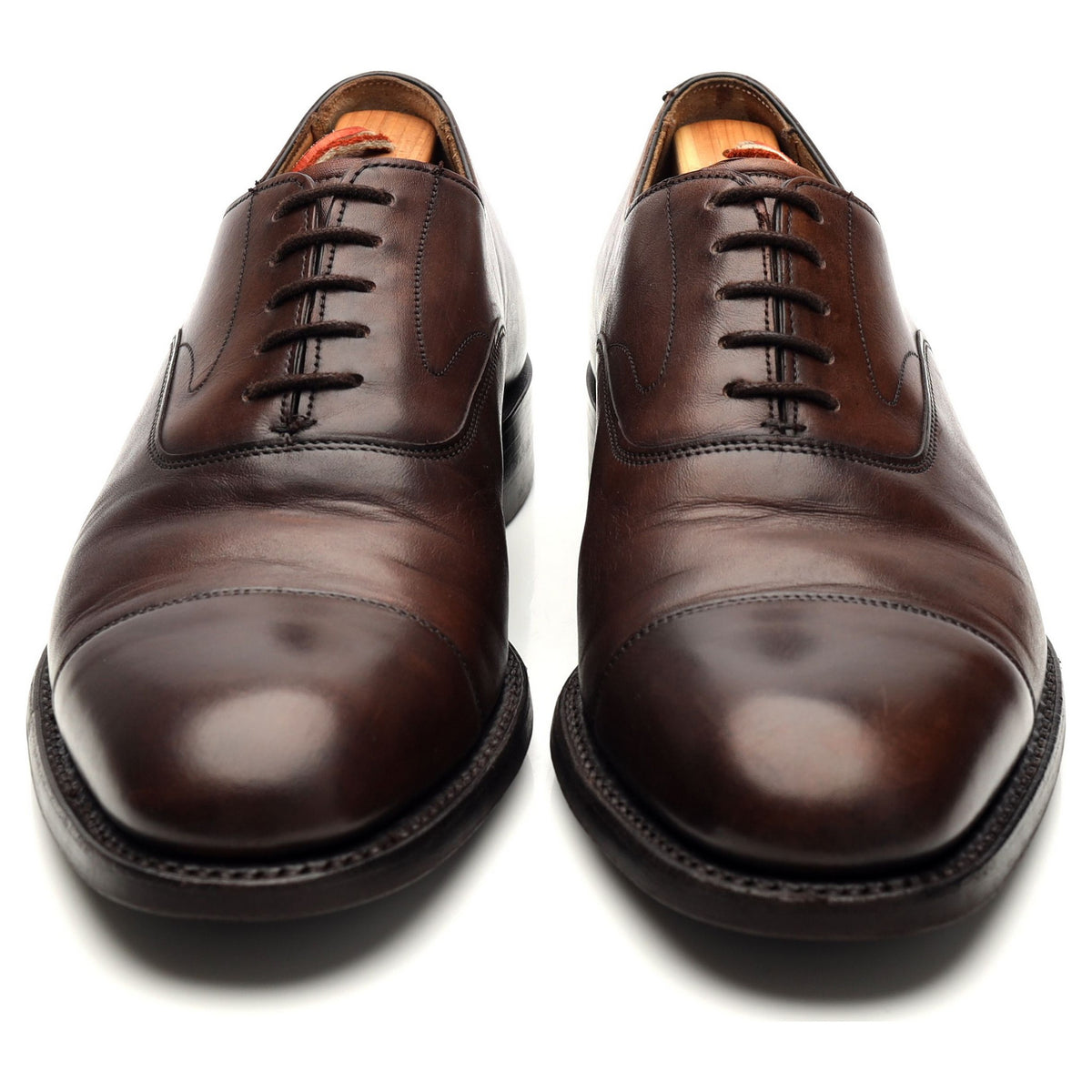 &#39;Alfred&#39; Dark Brown Leather Oxford UK 7.5 F
