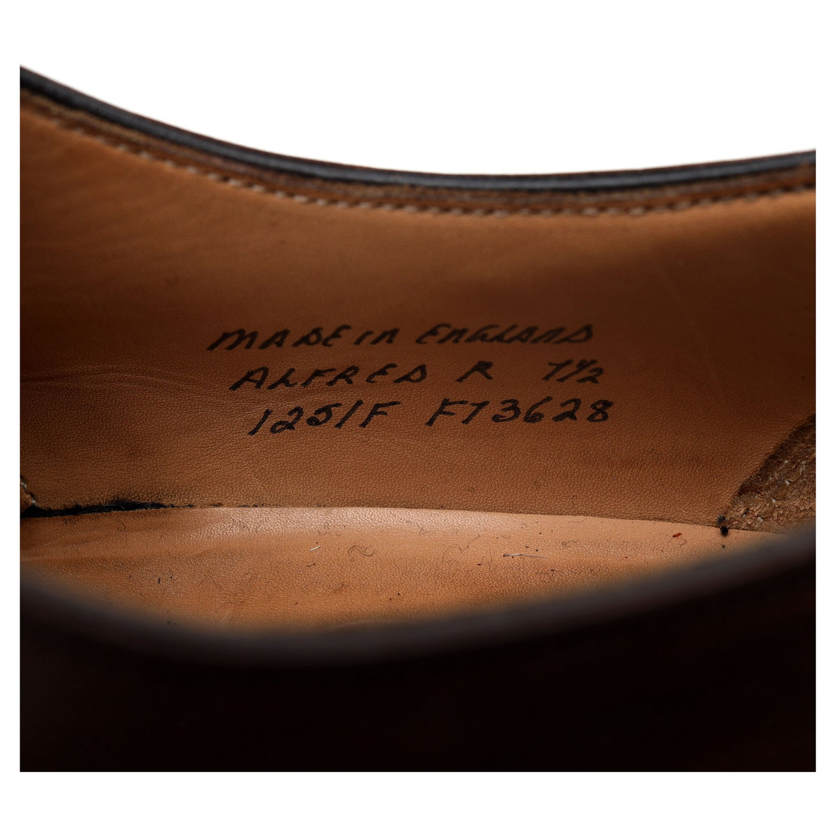 &#39;Alfred&#39; Dark Brown Leather Oxford UK 7.5 F