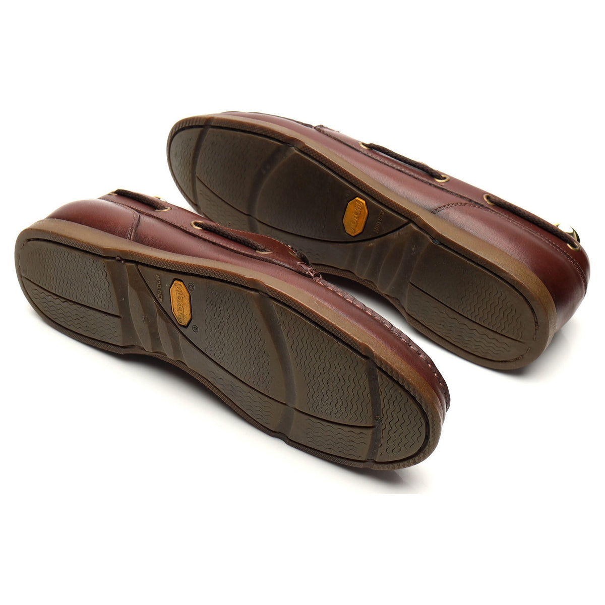 &#39;Ischia&#39; Brown Leather Boat Shoes UK 7