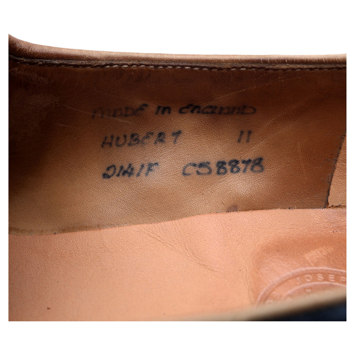 &#39;Hubert&#39; Navy Blue Suede Tassel Loafers UK 11 F