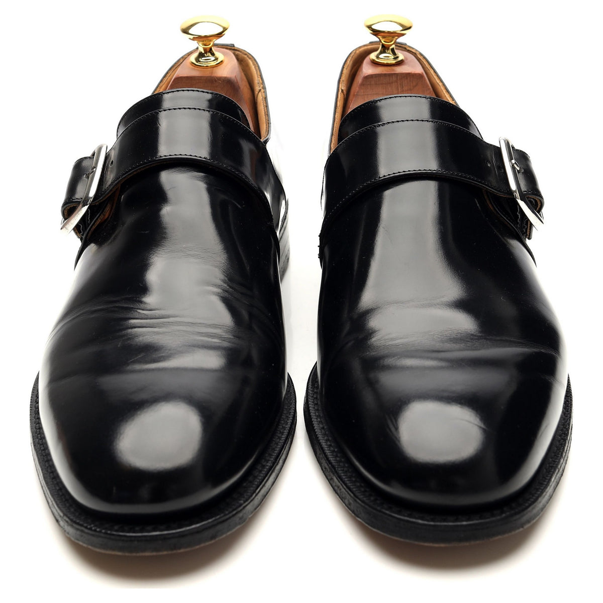 &#39;Westbury&#39; Black Leather Monk Strap UK 9 F