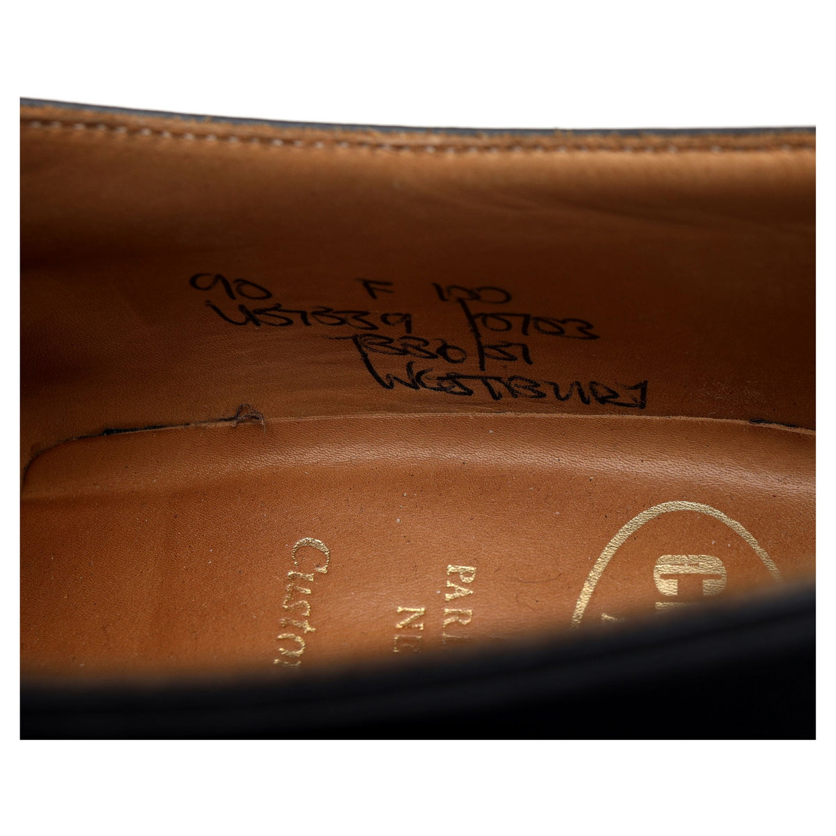 &#39;Westbury&#39; Black Leather Monk Strap UK 9 F