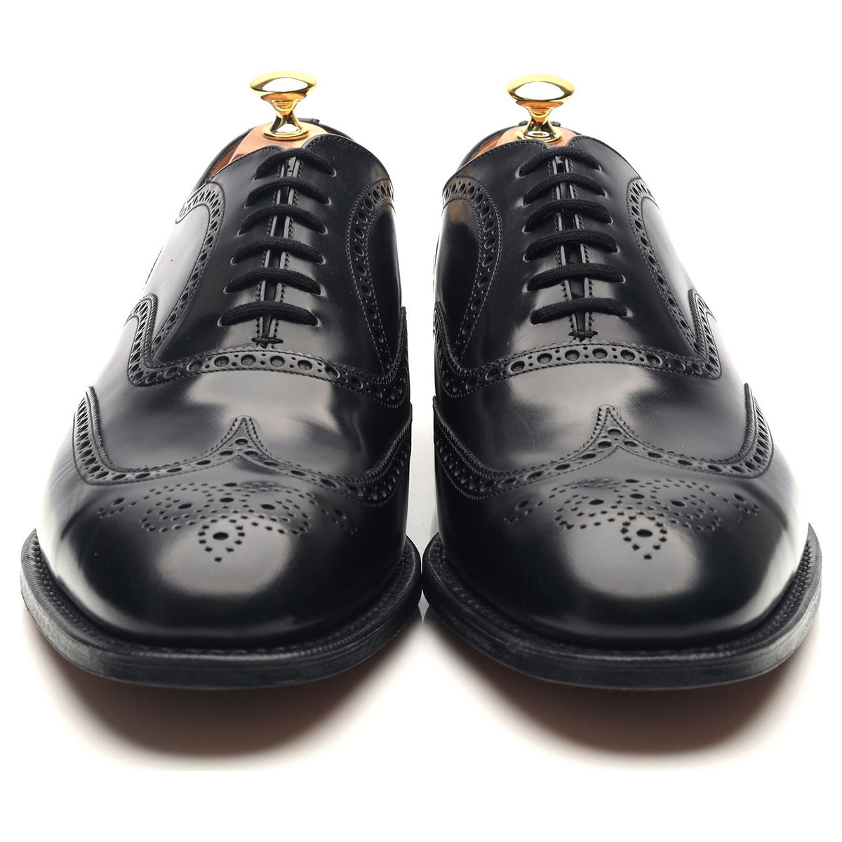 &#39;Chetwynd&#39; Black Leather Brogues UK 11.5 F