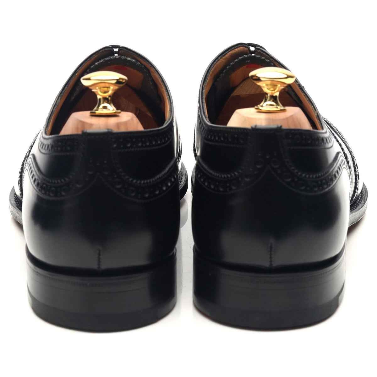 &#39;Chetwynd&#39; Black Leather Brogues UK 11.5 F