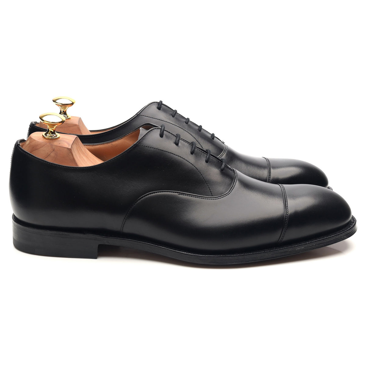 &#39;Consul&#39; Black Leather Oxford UK 10 G