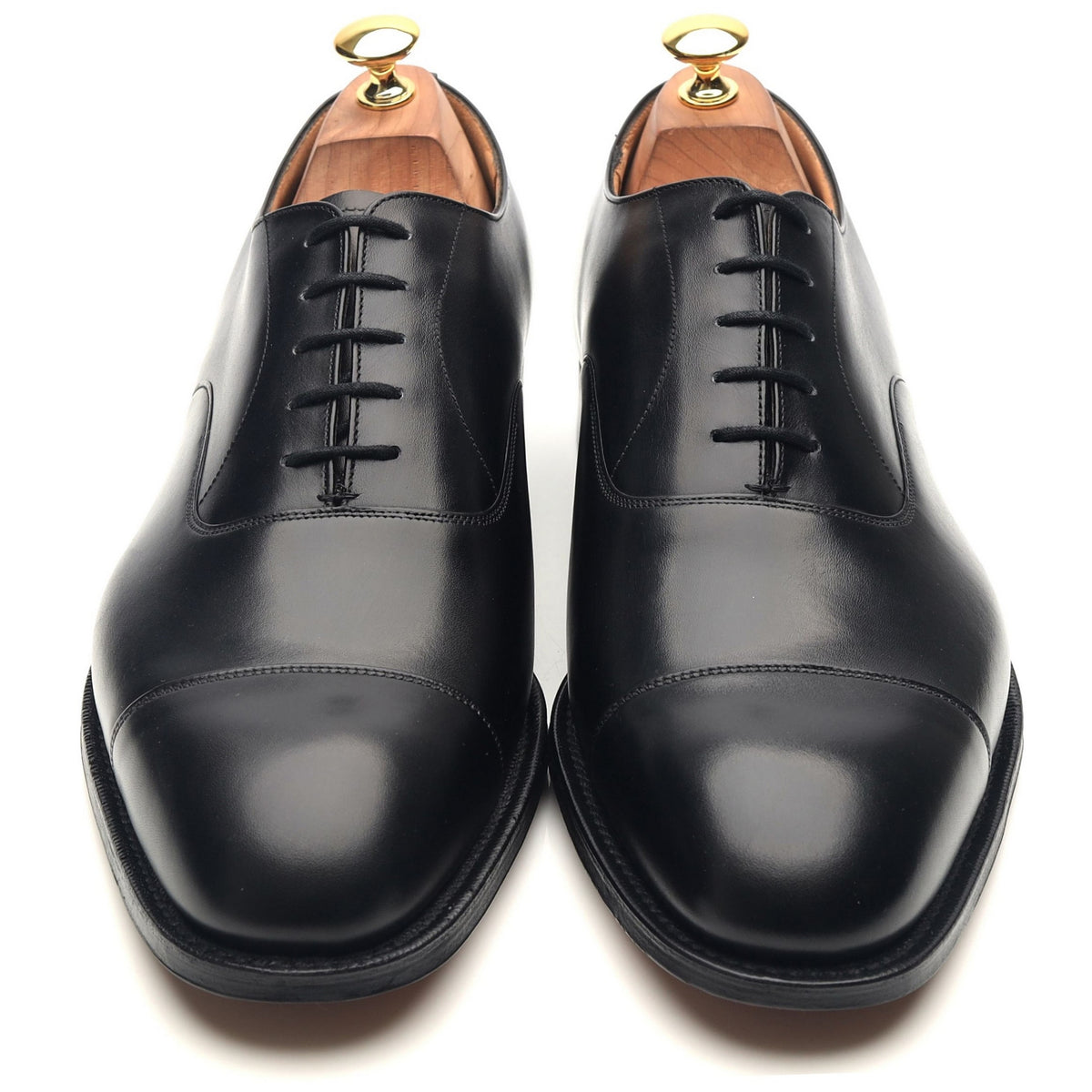 &#39;Consul&#39; Black Leather Oxford UK 10 G