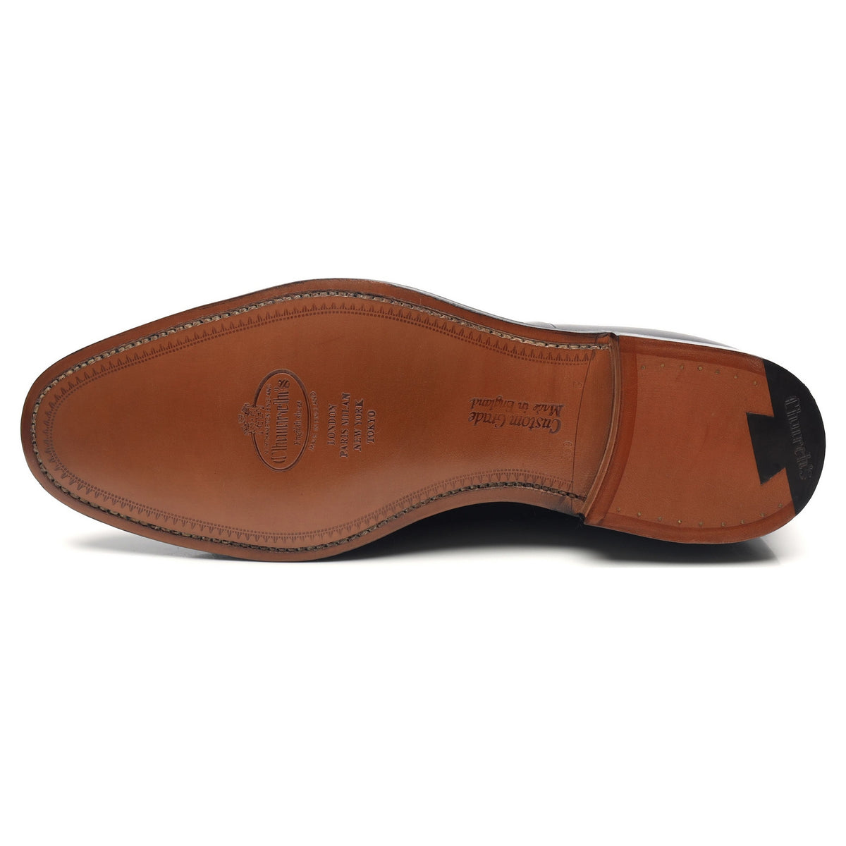 &#39;Consul&#39; Black Leather Oxford UK 10 G